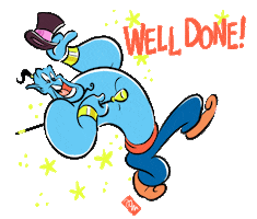 Well Done Genie Sticker by Johnram27