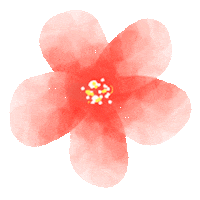 Wendy_design flower 花 une fleur Sticker