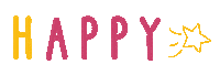 Happy Star Sticker by Papillette Concept Store