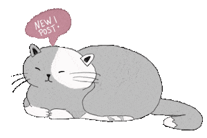 Cat New Post Sticker