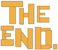 The End Cartoon Sticker by Rob Jelinski Studios