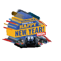 Happy New Year Sticker by Sonalika Tractor India