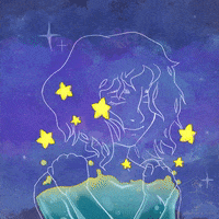 rockyjune_rose love art girl cartoon GIF
