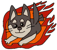 Dog Fox Sticker