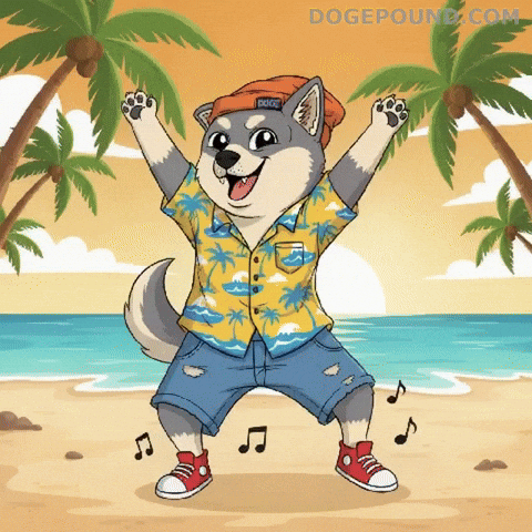 Happy Palm Tree GIF by Doge Pound