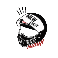 Simpson_norix new post motorcycle helmet simpson Sticker