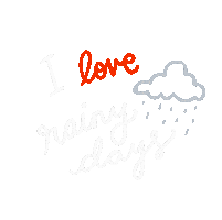 chicabeingme rain weather cloud umbrella Sticker