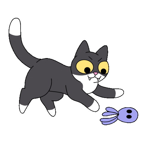 Cat Sticker by @gallegoseba