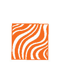 Ciongs design orange drawing line Sticker