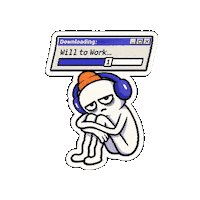 Tired 9 To 5 Sticker