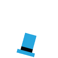 blue_hat design blue team eye Sticker