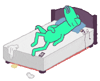 GeovsTV morning tired monday goodmorning Sticker