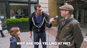 yelling billy on the street GIF