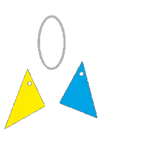 Stellen_uk stellen stellenuk bouncy castle earrings mix and match earrings Sticker