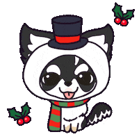 Dog Santa Sticker