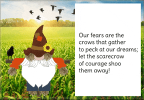 Gnome Scarecrow GIF