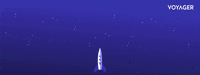 InvestVoyager crypto moon bitcoin rocket GIF