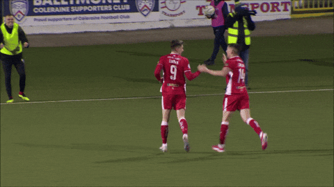 Celebration Hug GIF by Cliftonville Football Club