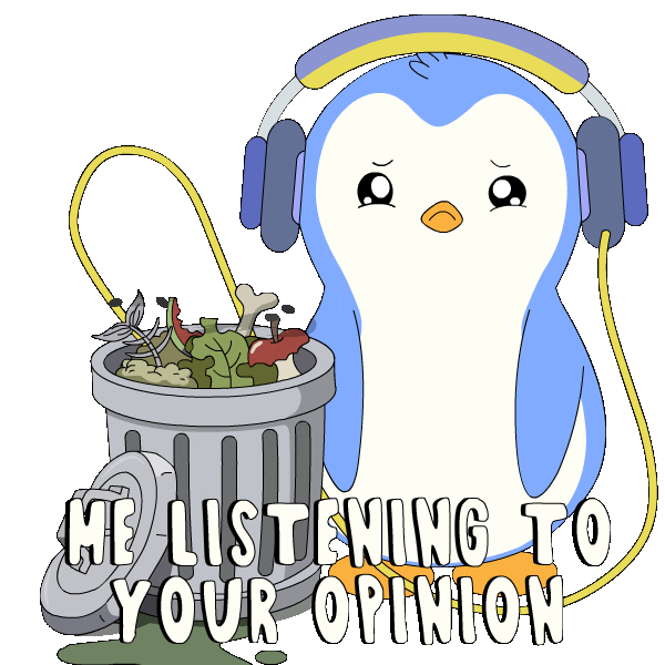 Penguin Trash Sticker by Pudgy Penguins