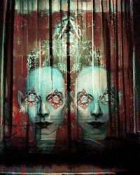 alienhoney art trippy psychedelic eyes GIF
