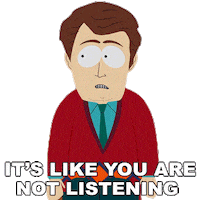 Not Listening Sticker by South Park
