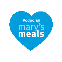 marysmealscz heart blue support hope Sticker