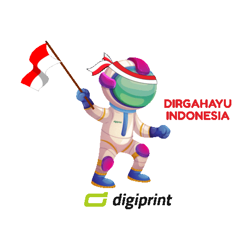 Merdeka Dirgahayu Sticker by digiprint