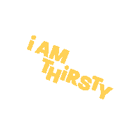 Iamthirsty Sticker by I AM BOARD