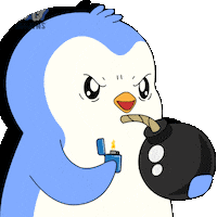 War Laughing Sticker by Pudgy Penguins