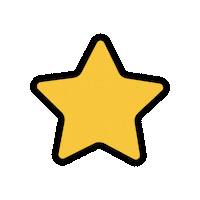 Yellow Star Spark Sticker