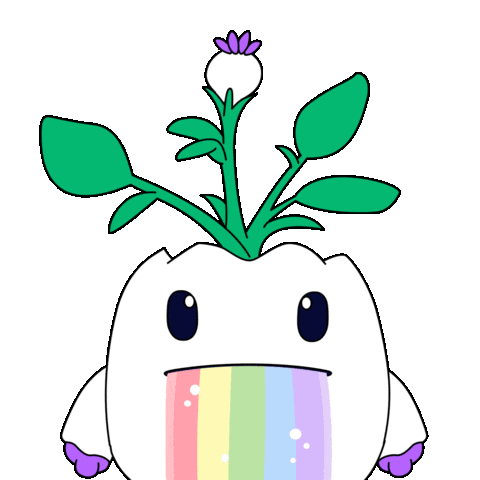 Rainbow Throwing Up Sticker by Magic Eden