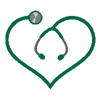 Green Stethoscope Sticker by ACHEHealthEdu