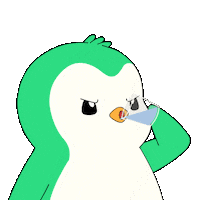Angry Penguin Sticker by Abster