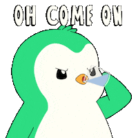 Angry Penguin Sticker by Abster