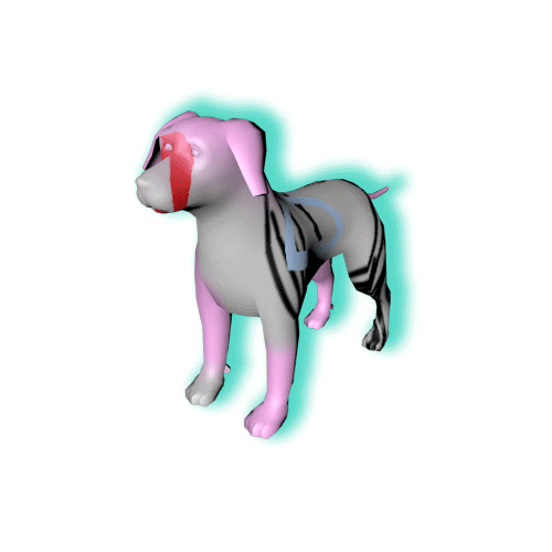 Dog Glow Sticker by Simon Falk