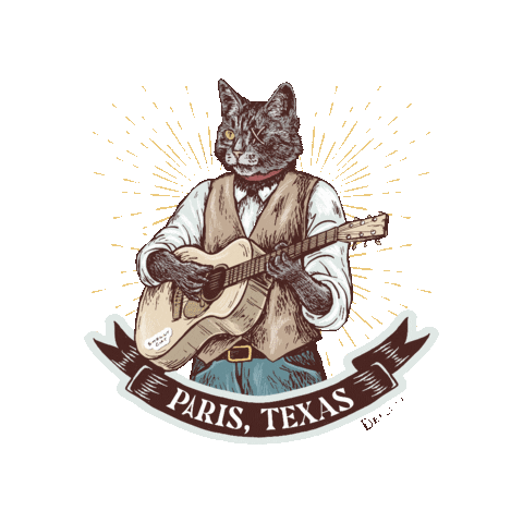 DeadCat_Media giphygifmaker music cat guitar Sticker