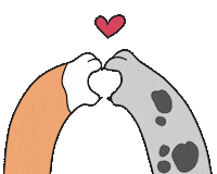 Cat Love Sticker by Kofta