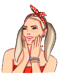 Girl Beauty Sticker by Doonails