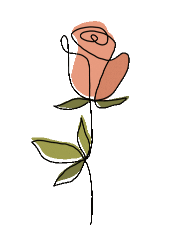 Rose Oneline Sticker by Juwel-lettering