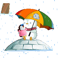 Winter Help Sticker by Pudgy Penguins