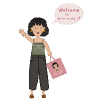 valensharelyta pink style shop welcome Sticker