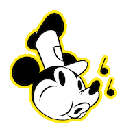 Steamboat Willie Fun Sticker by Mickey Mouse