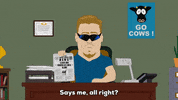 desk talking GIF by South Park 