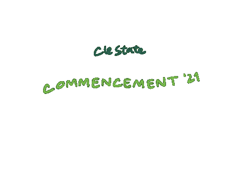 Graduation Vikings Sticker by Cleveland State University