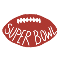 Super Bowl Football Sticker by Maxine
