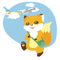 hotelmetropolitankawasaki fox kitsune hokkaido きつね Sticker