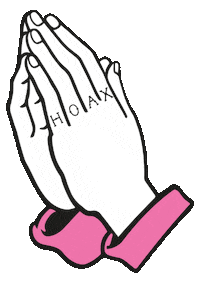 Pray Praying Hands Sticker by Saint Hoax