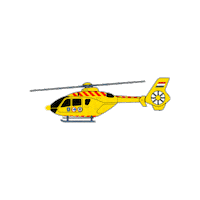 HungarianHEMS helicopter ec135 airambulance airrescue Sticker