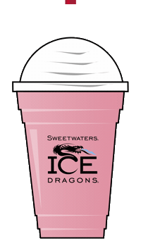 SweetwatersCoffeeTea sweetwaters ice dragons Sticker