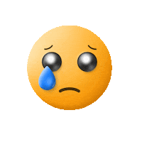 onedesignlabs yellowface cryingface onedesign yellowsmiley Sticker